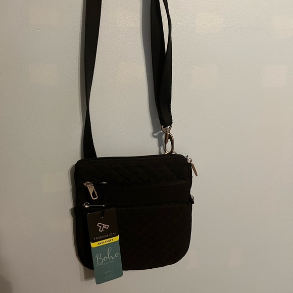 Travelon BOHO Anti-Theft Black Crossbody - Picture 2 of 11